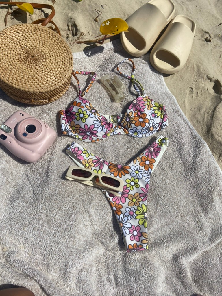 Flower Power V-Cut Bikini Bottom
