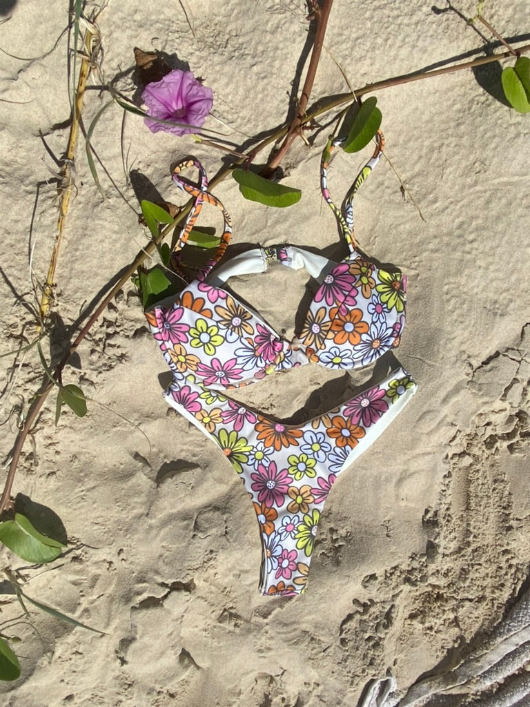 Flower Power V-Cut Bikini Bottom