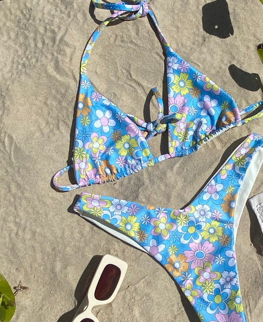 Ocean Blue V-Cut Bikini Bottom